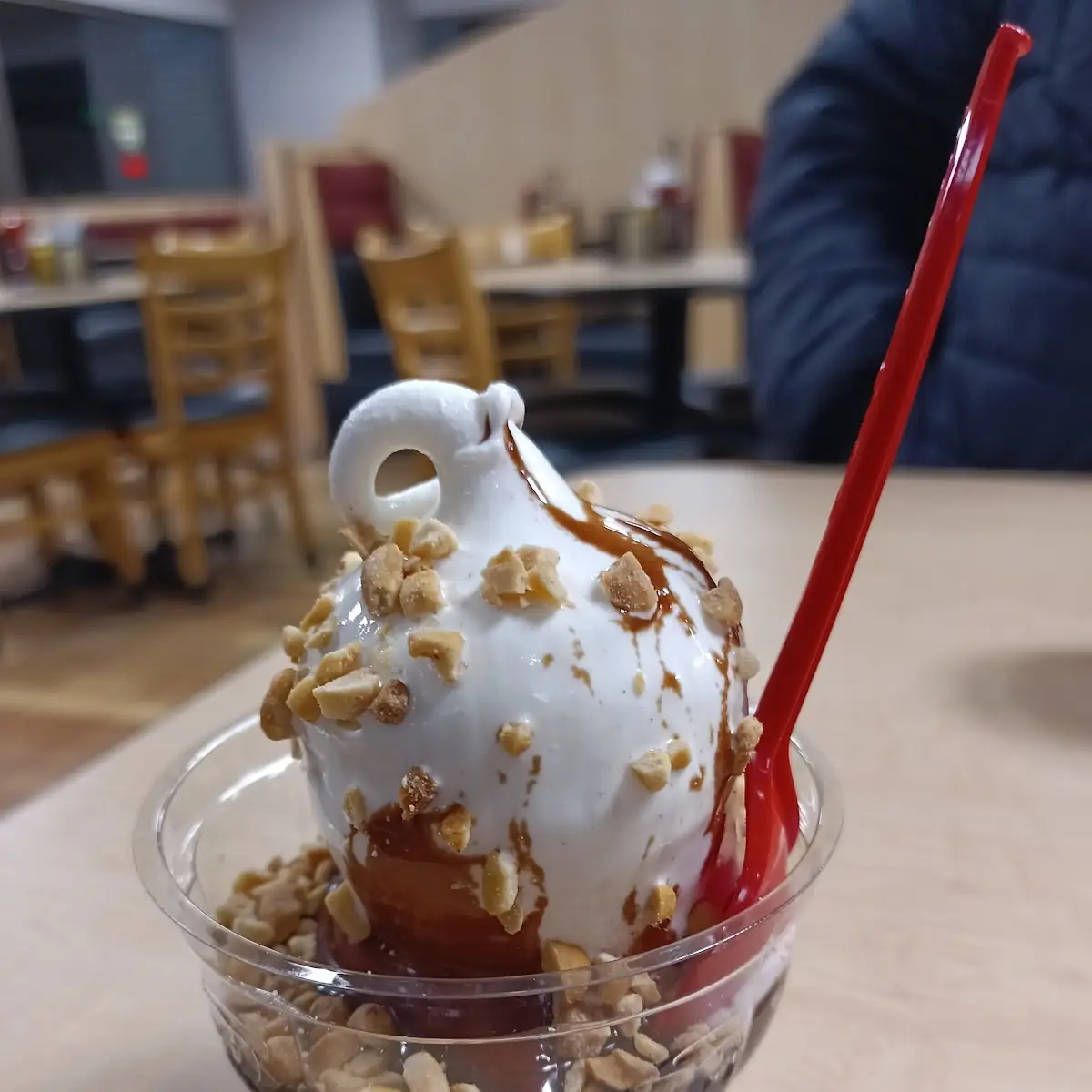 Hot Fudge Sundae with Peanuts