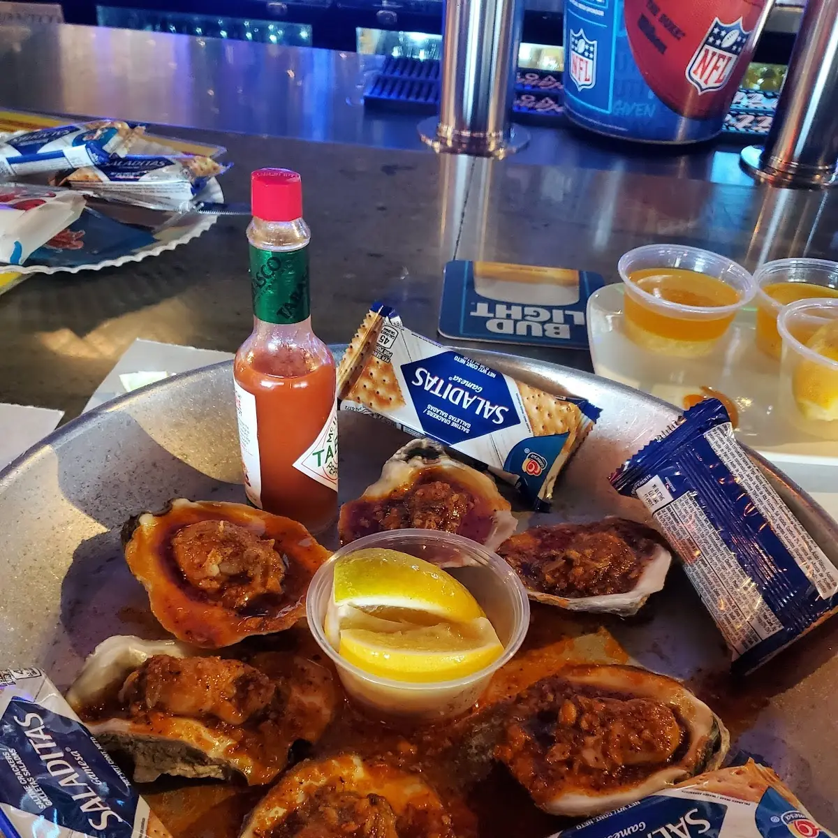 Steamed Oysters on the Half Shell