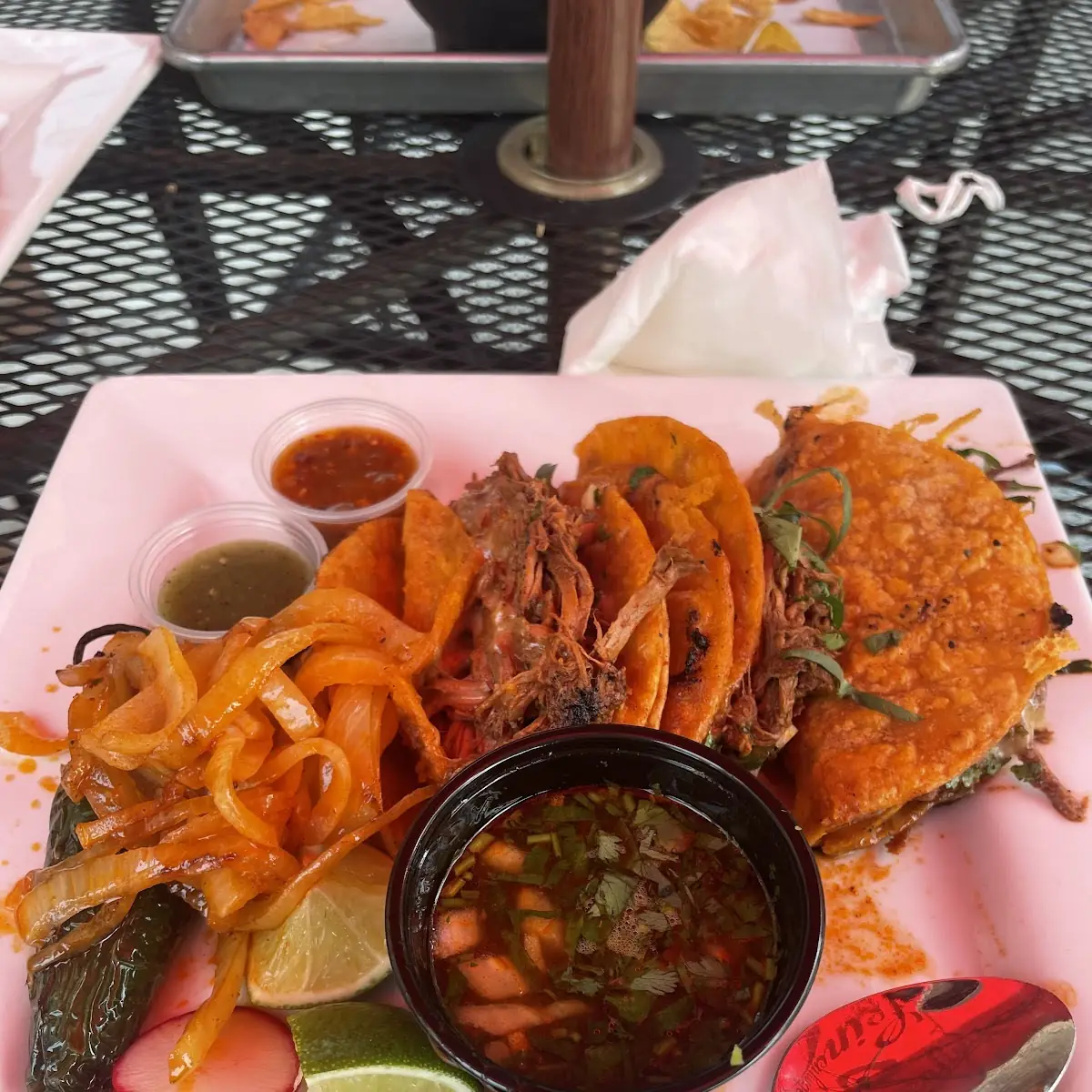 Birria Tacos Con Consome Crispy
