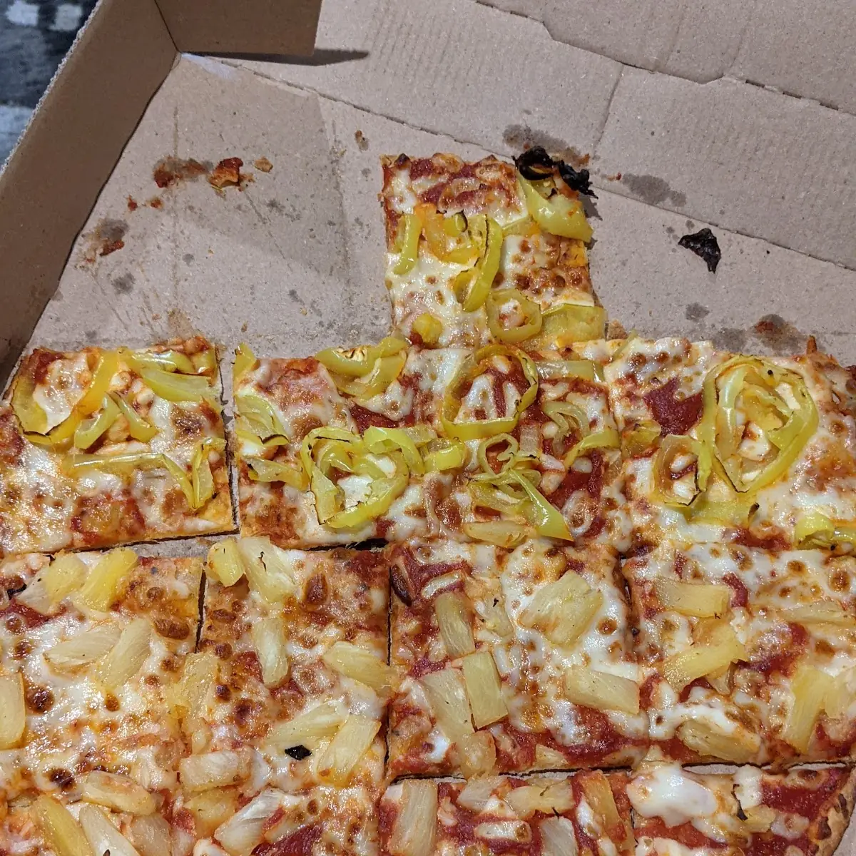 Thin Crust Hawaiian Pizza