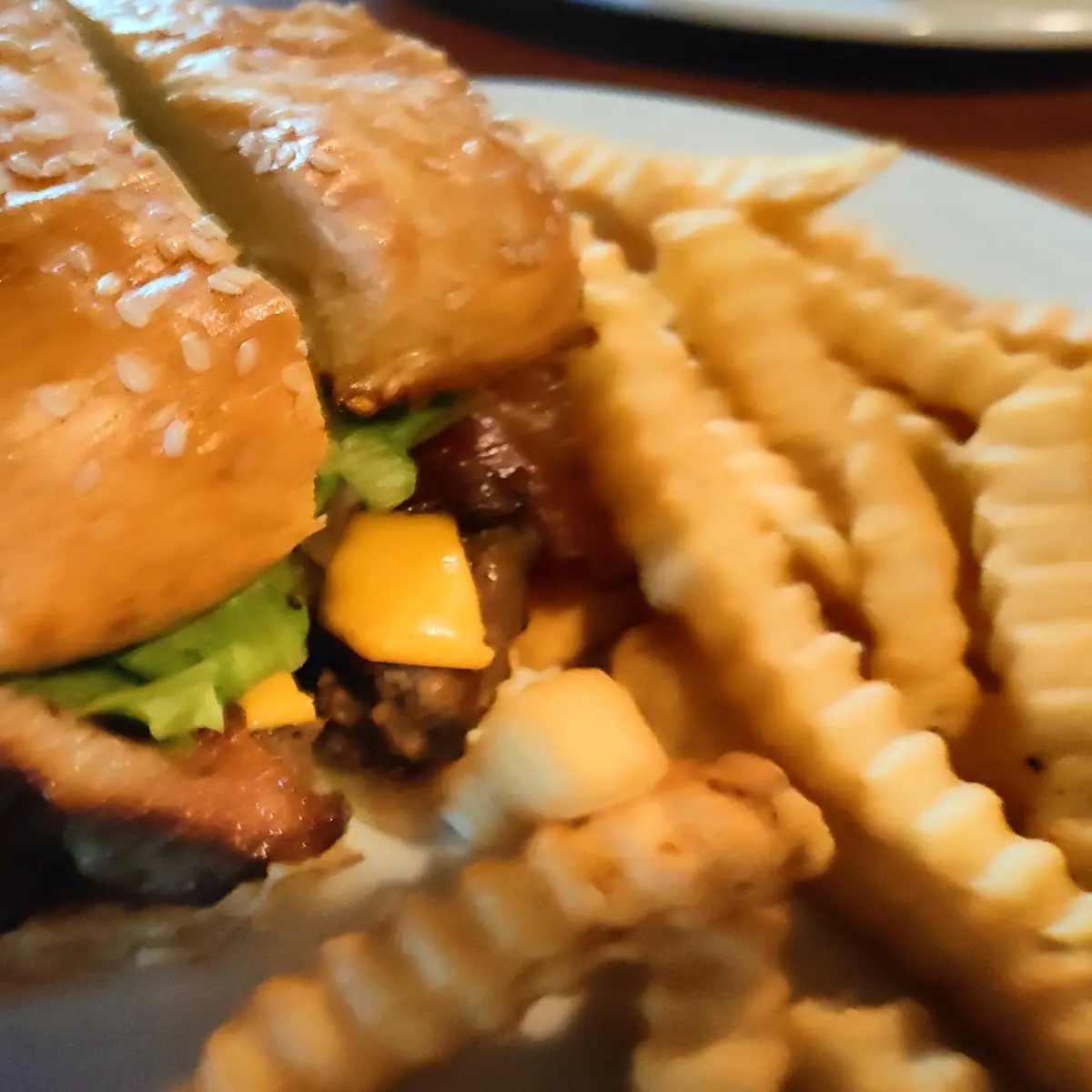 Bacon Cheeseburger with Fries