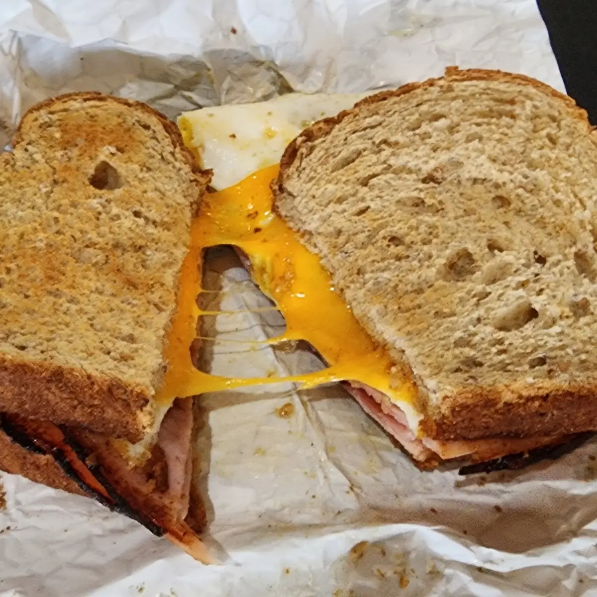 Ham Egg and Cheese Sandwich