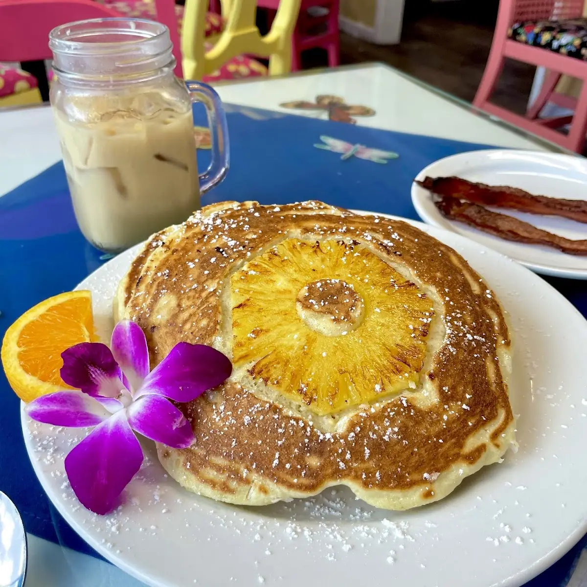 Cinnamon Sugar Pancakes with Fresh Fruit