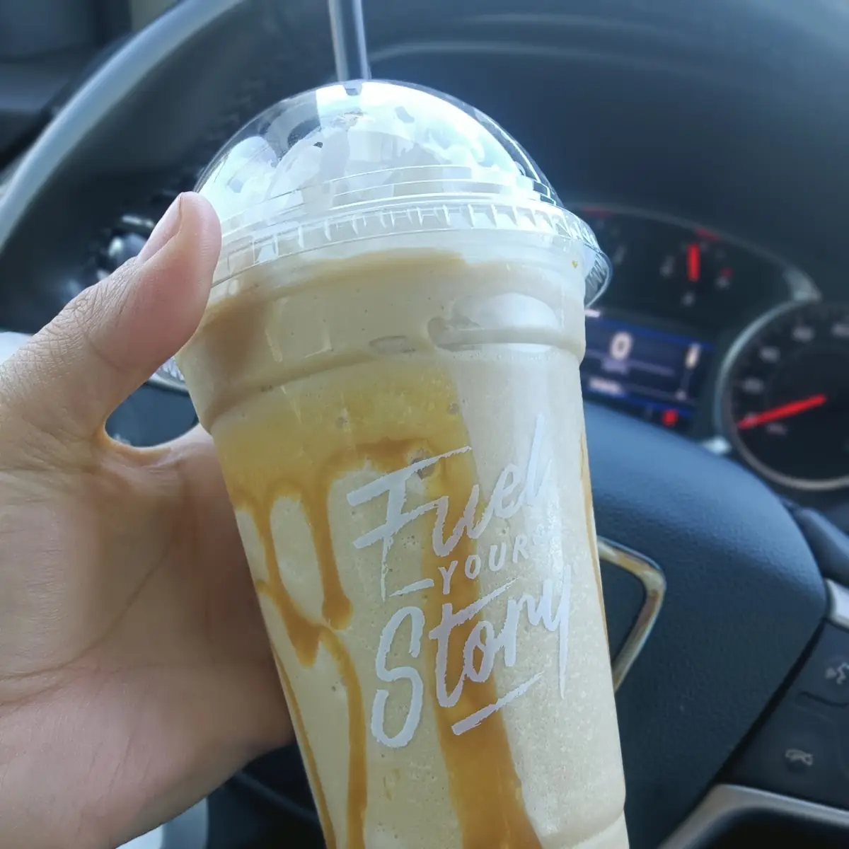 Medium Blended Blondie with Whipped Cream on Top