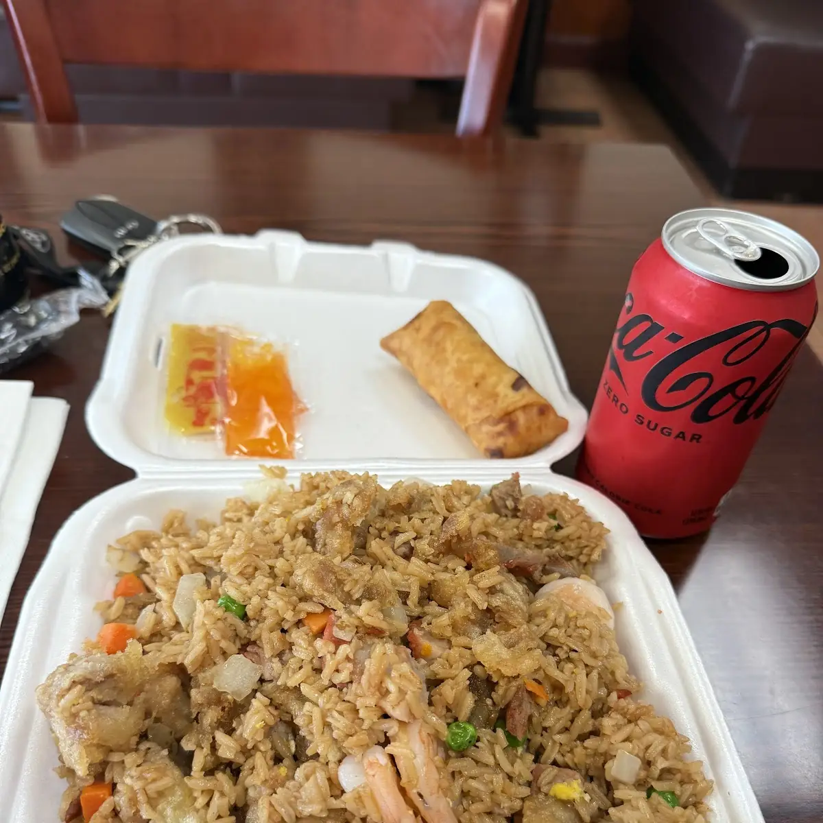 Wings 6 with Shrimp Fried Rice