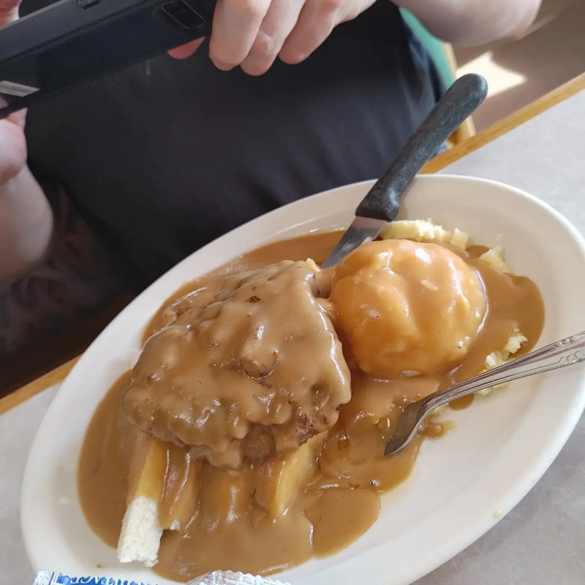 Hot Chopped Steak Sandwich