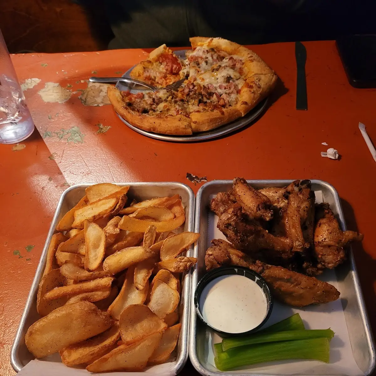 Lemon Pepper Wings and PJ Fries