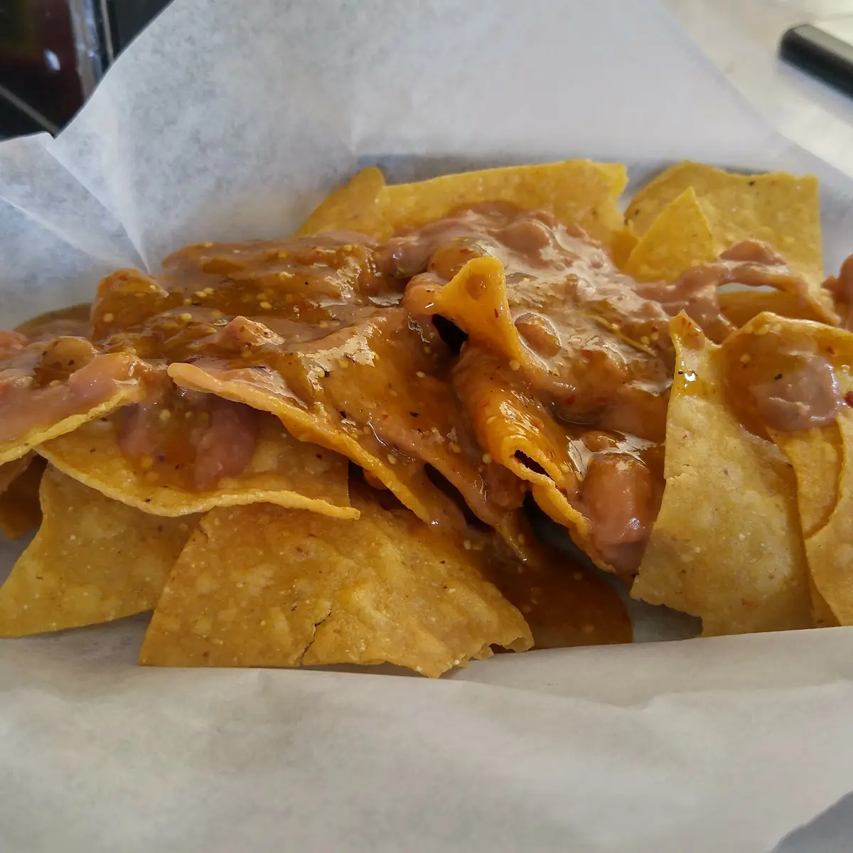 Complimentary Chips and Refried Beans