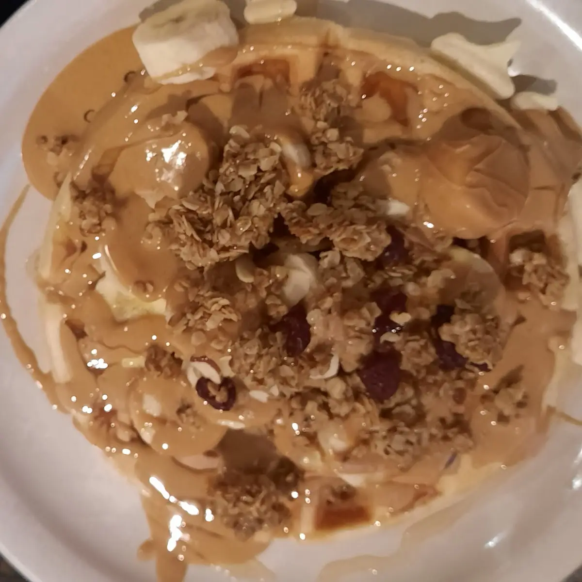 Peanut Butter & Granola Waffle