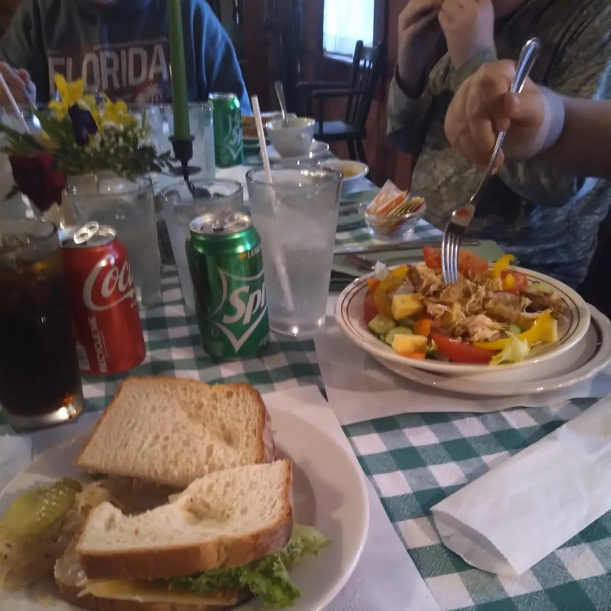 Chicken Sandwich and Salad