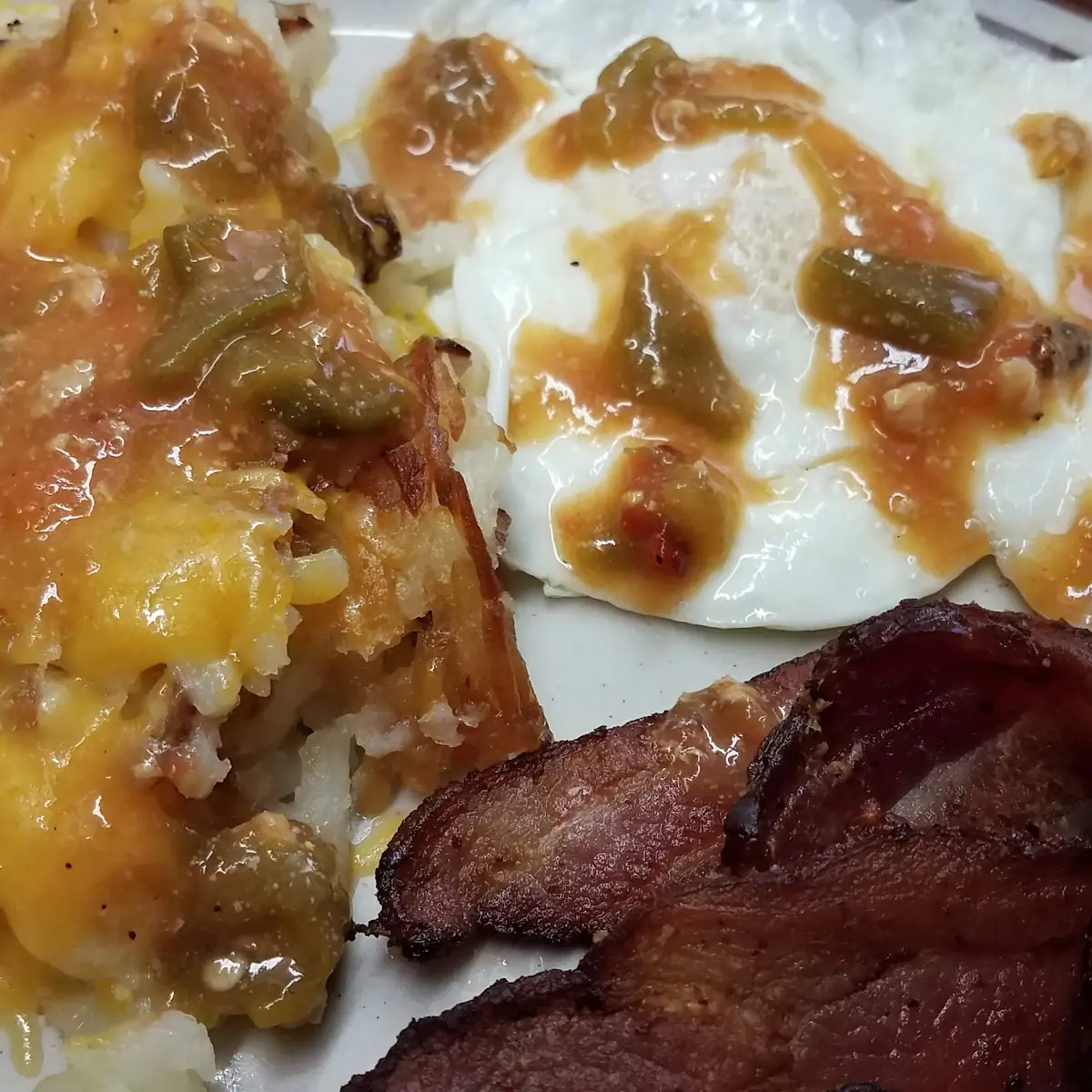 Green Chili Cheese Hashbrowns