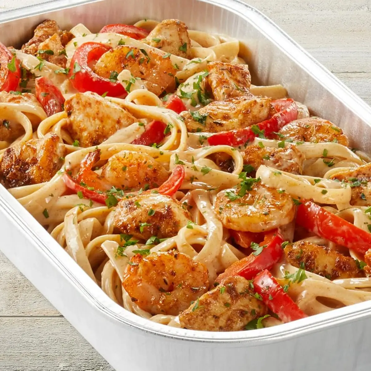 Fridays Cajun Shrimp & Chicken Pasta Party Tray