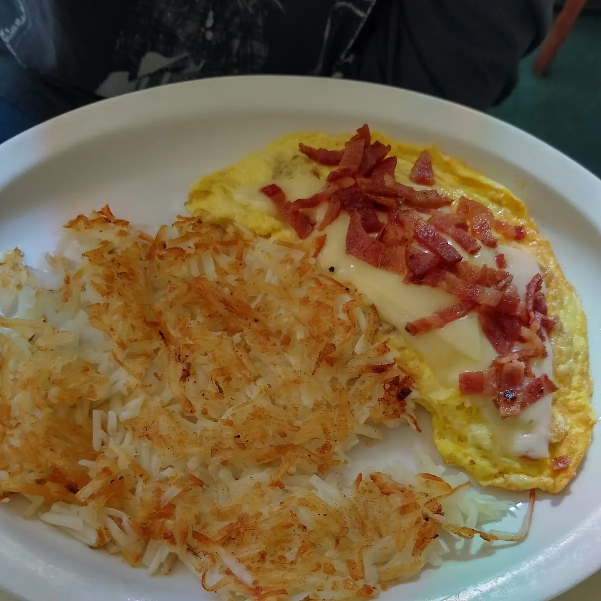 Bacon & Swiss Cheese Omelette