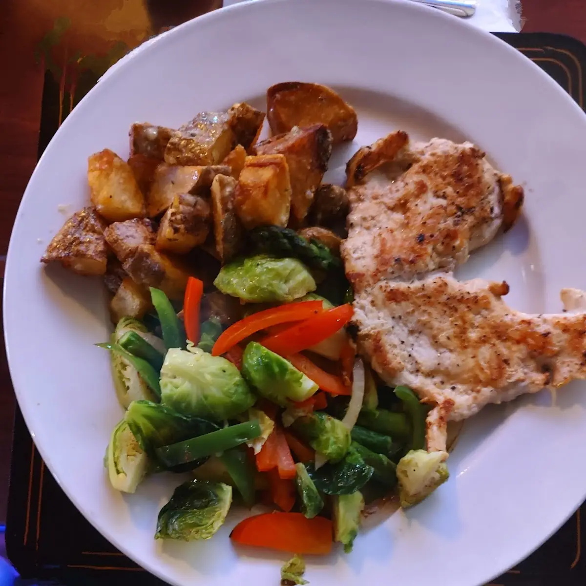 Grilled Chicken and Garlic Parmesan Potatoes