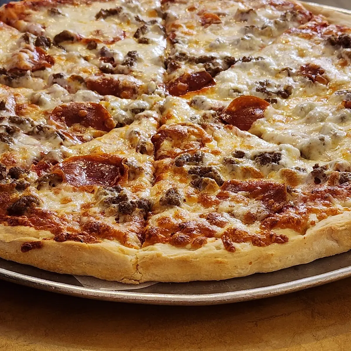 Pepperoni and Sausage Pizza