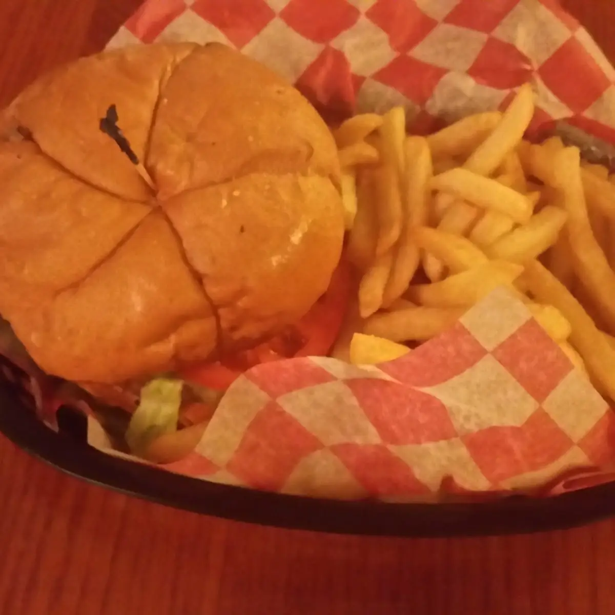 Burger with Blue Cheese