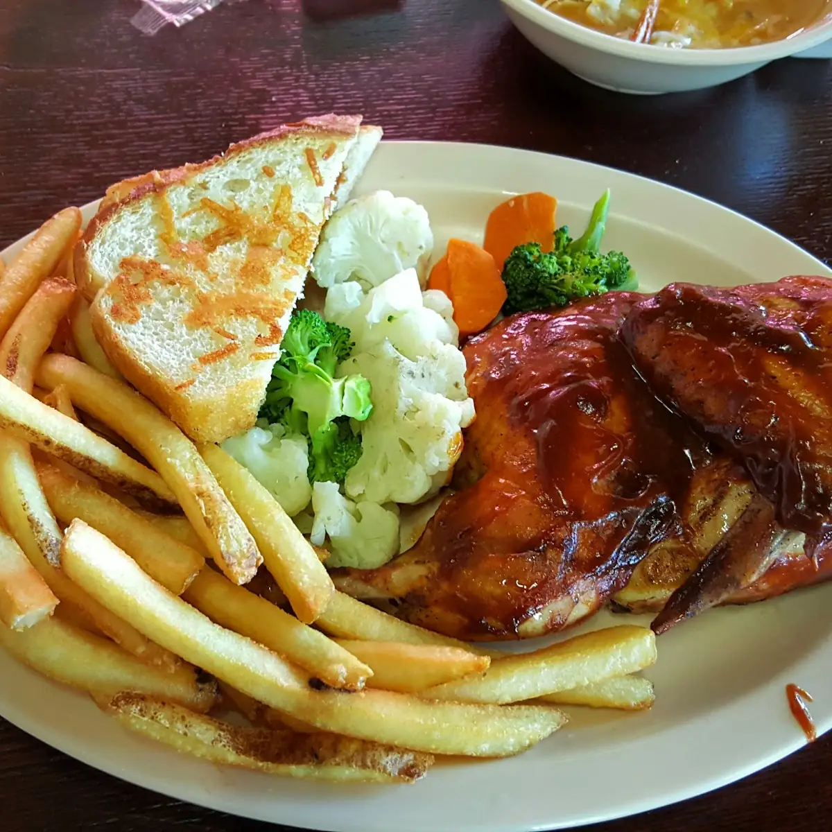 Fries and Cheesy Bread