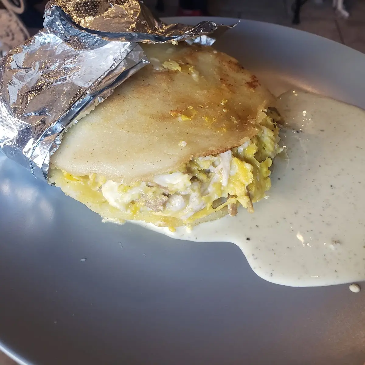 Arepa with Pulled Pork