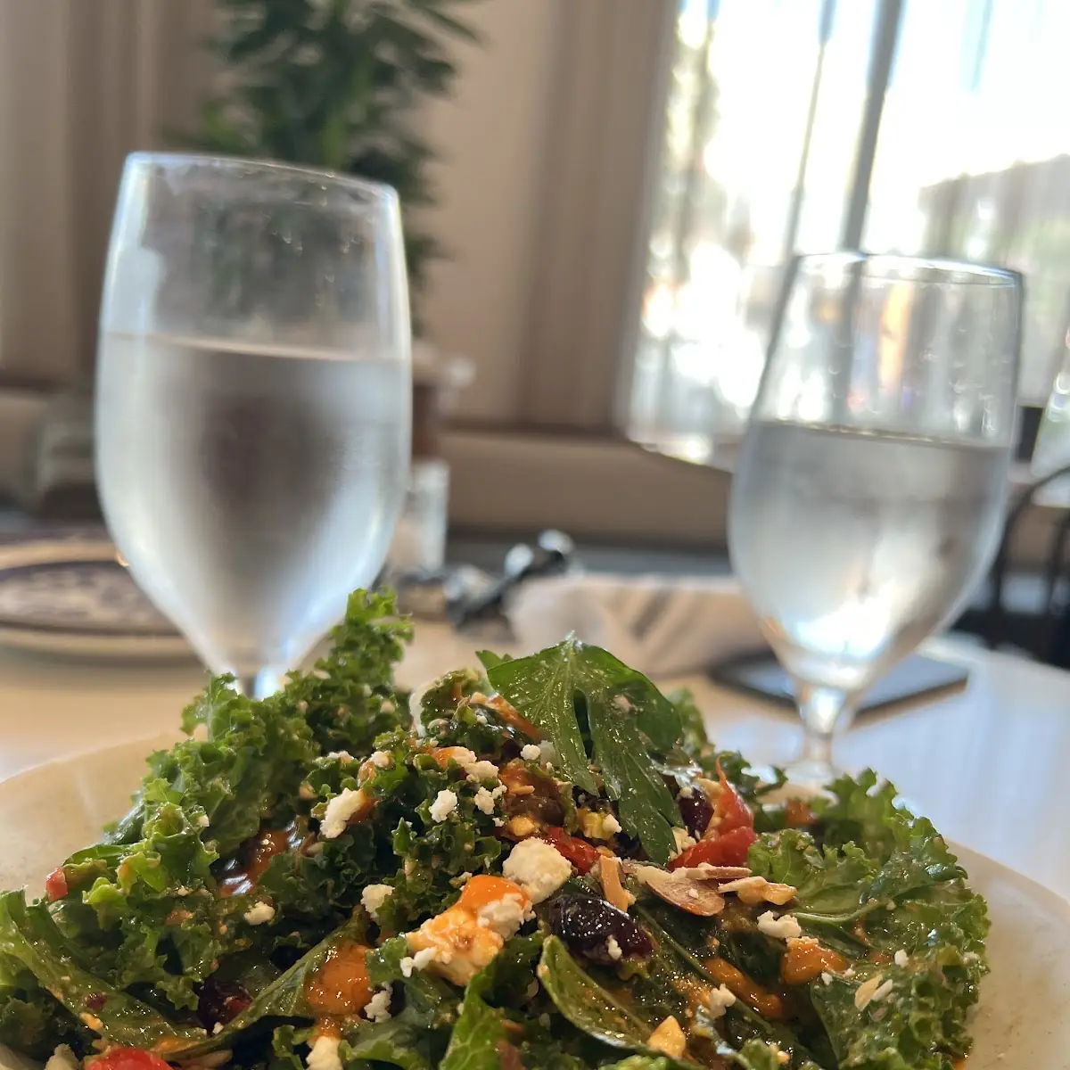 Kale and Arugula Caesar Salad