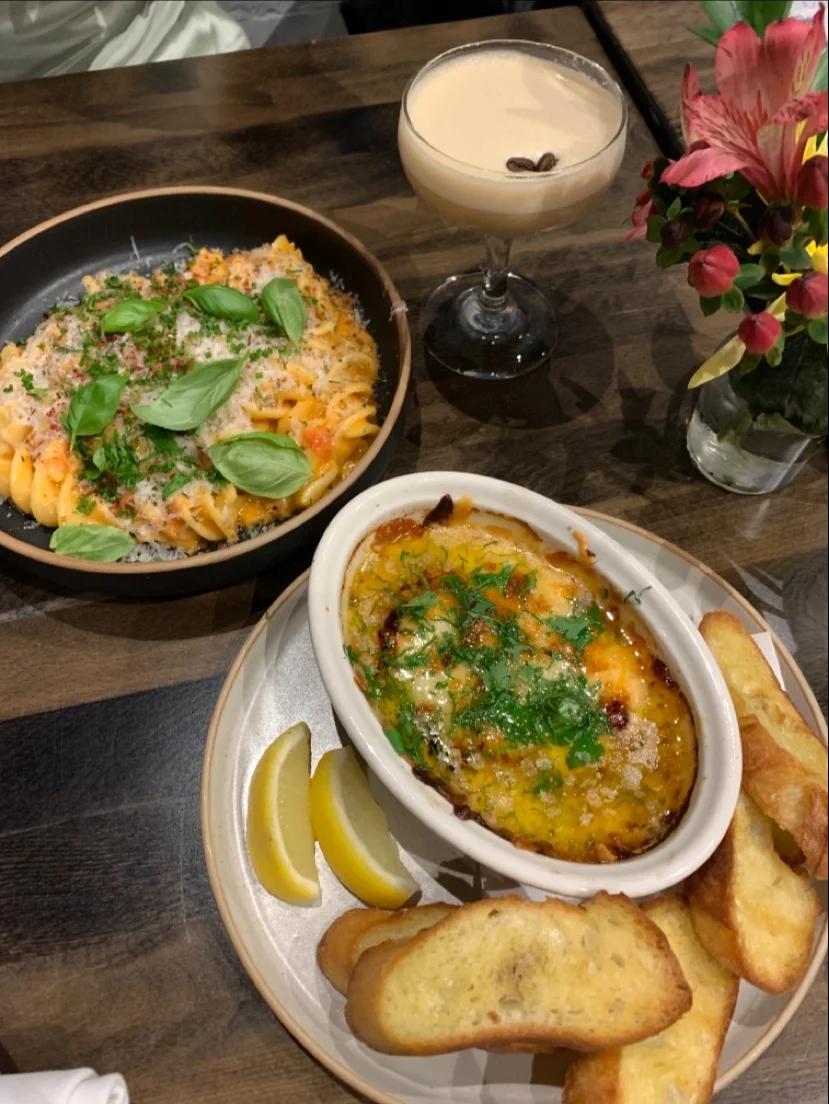 Cheesy Baked Shrimp, Town