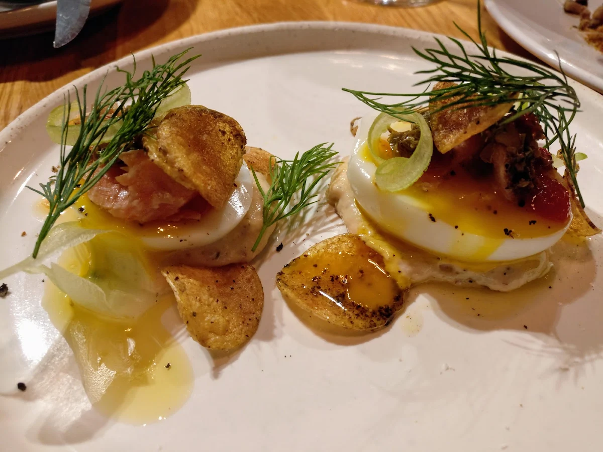 Eggs with Smoked Trout, Town