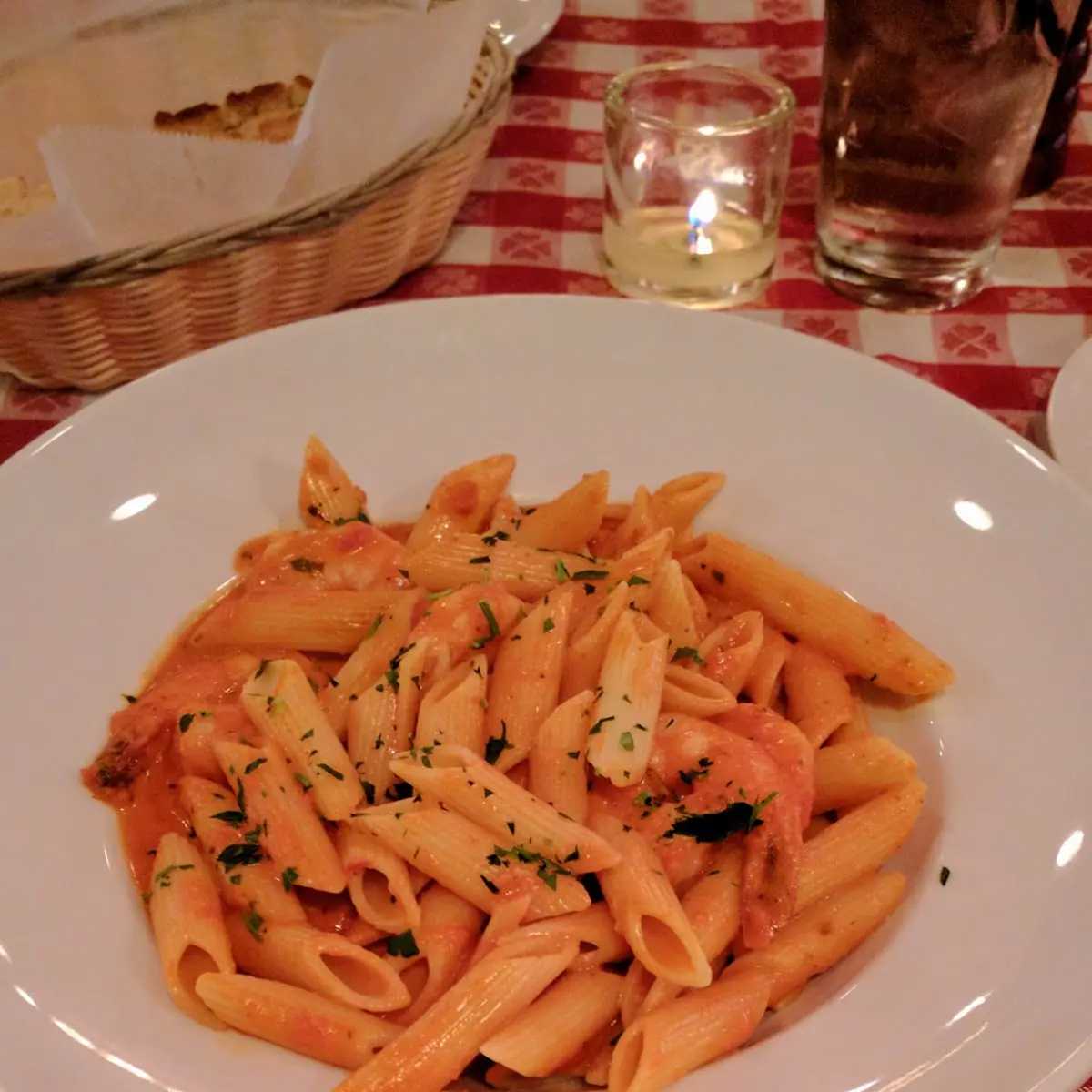 Penne Ala Vodka with Shrimp
