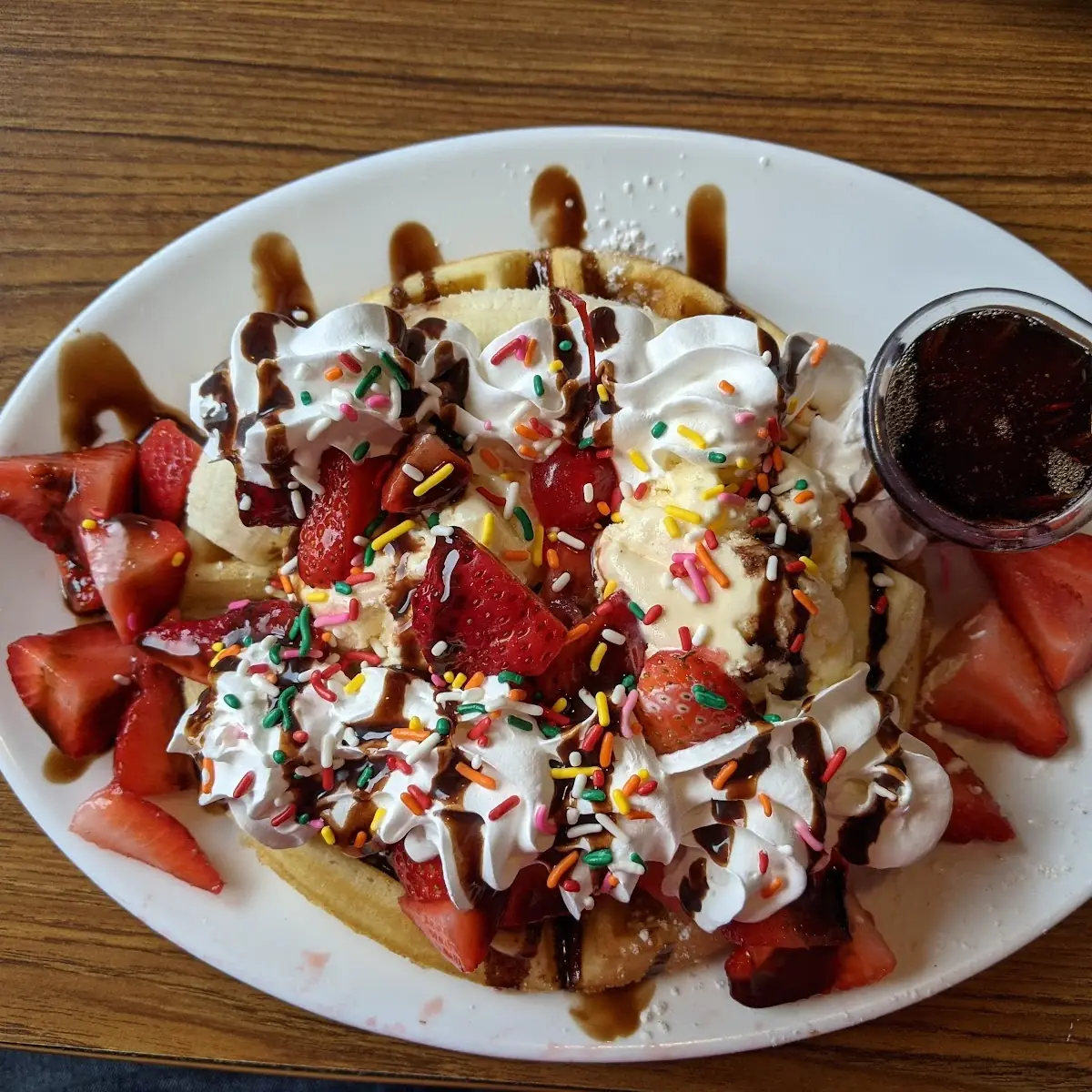 Banana Split Waffle