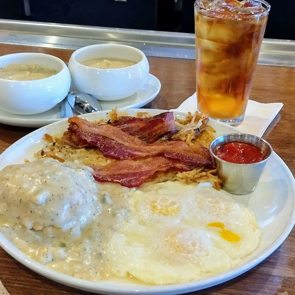 Pork Chop and Eggs