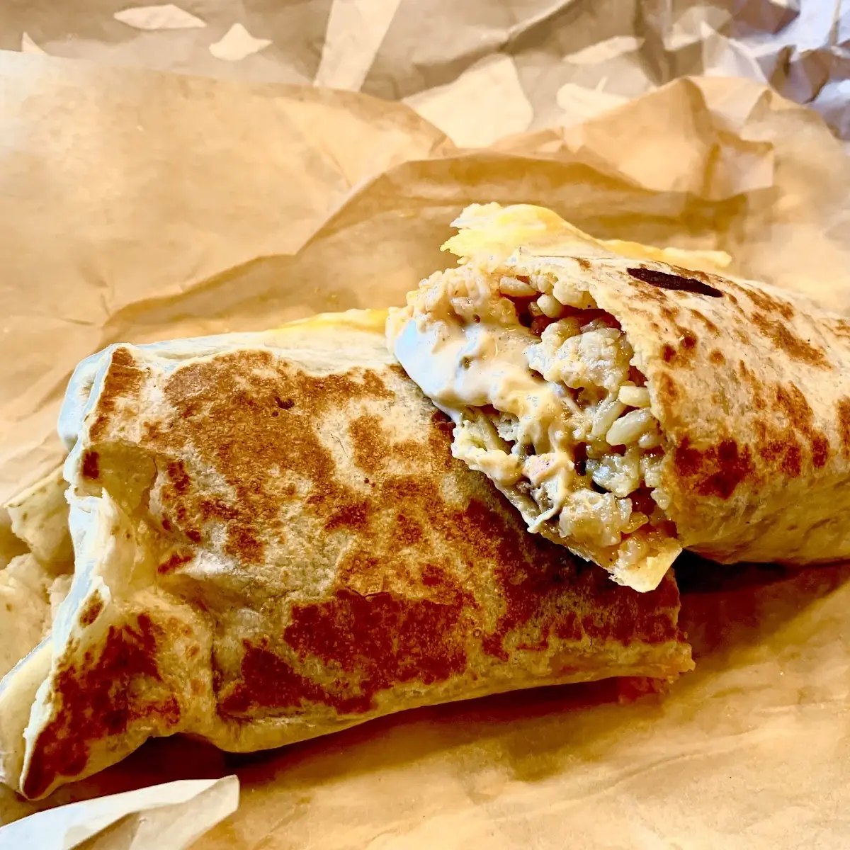 Double Steak Grill Cheese Burrito