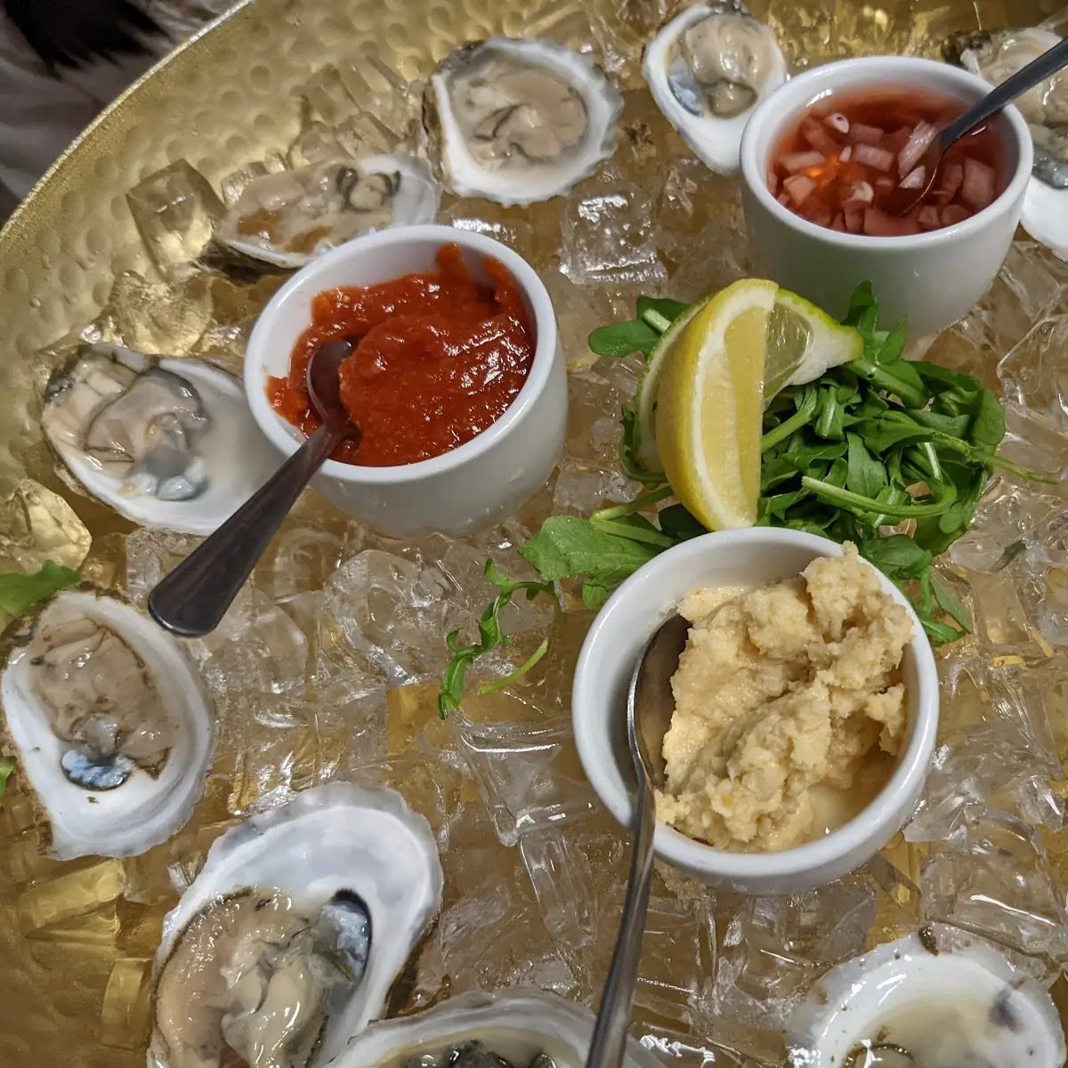 Pei Oysters on the Half Shell