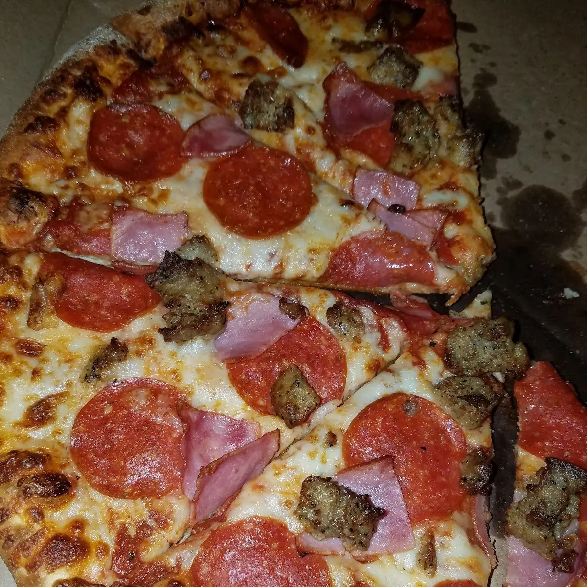 Pineapple Sausage in Pepperoni Pizza