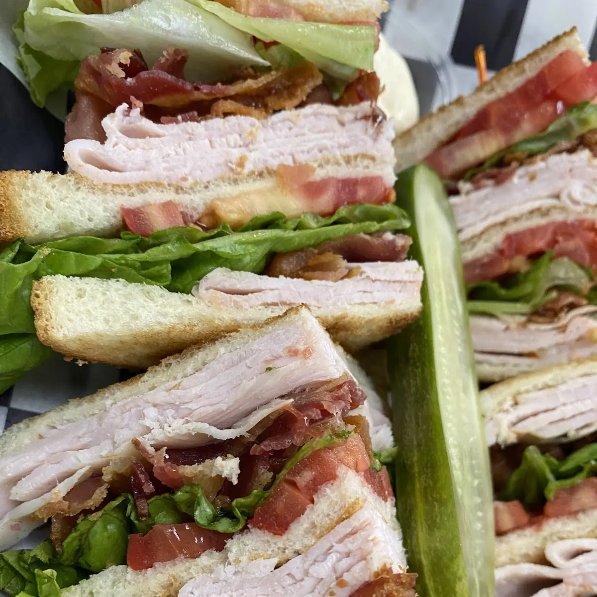 Turkey Bacon Club Sandwich