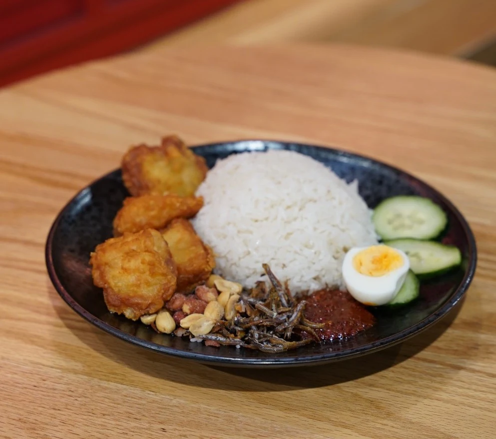 Fried Chicken Wing Nasi Lemak, Local Eats Asia