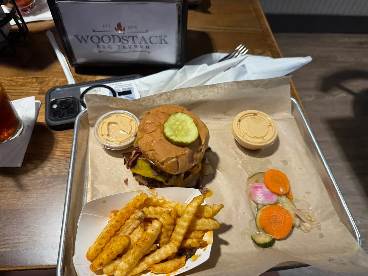 Smash Burger with Fries
