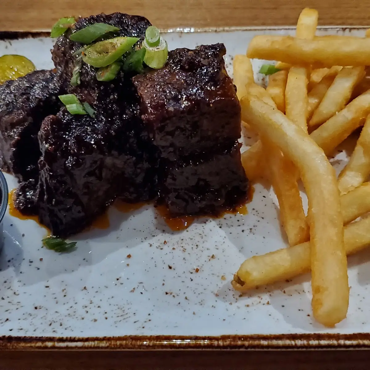 Brisket Burnt Ends with Fries