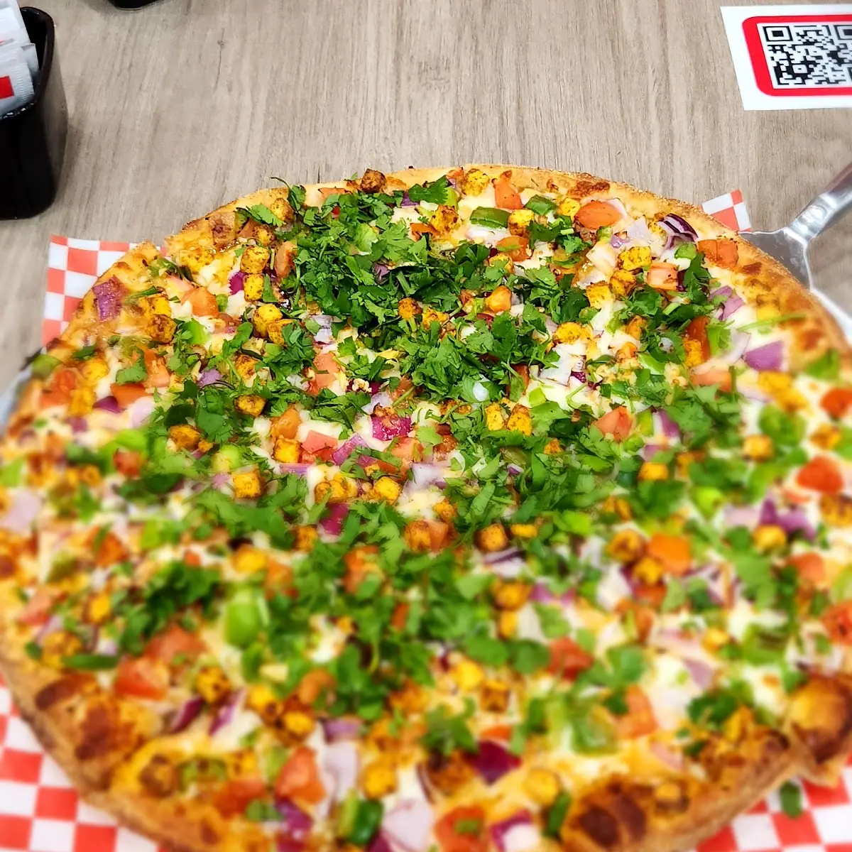Paneer Tikka Masala Pizza