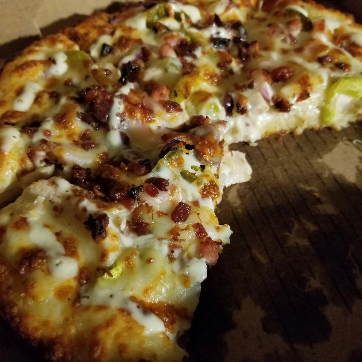 Chicken Bacon Ranch Pizza