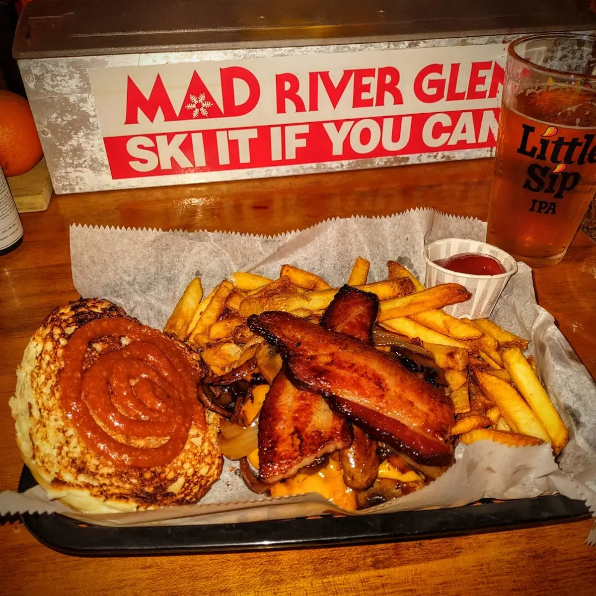 Smash Burger and Fries