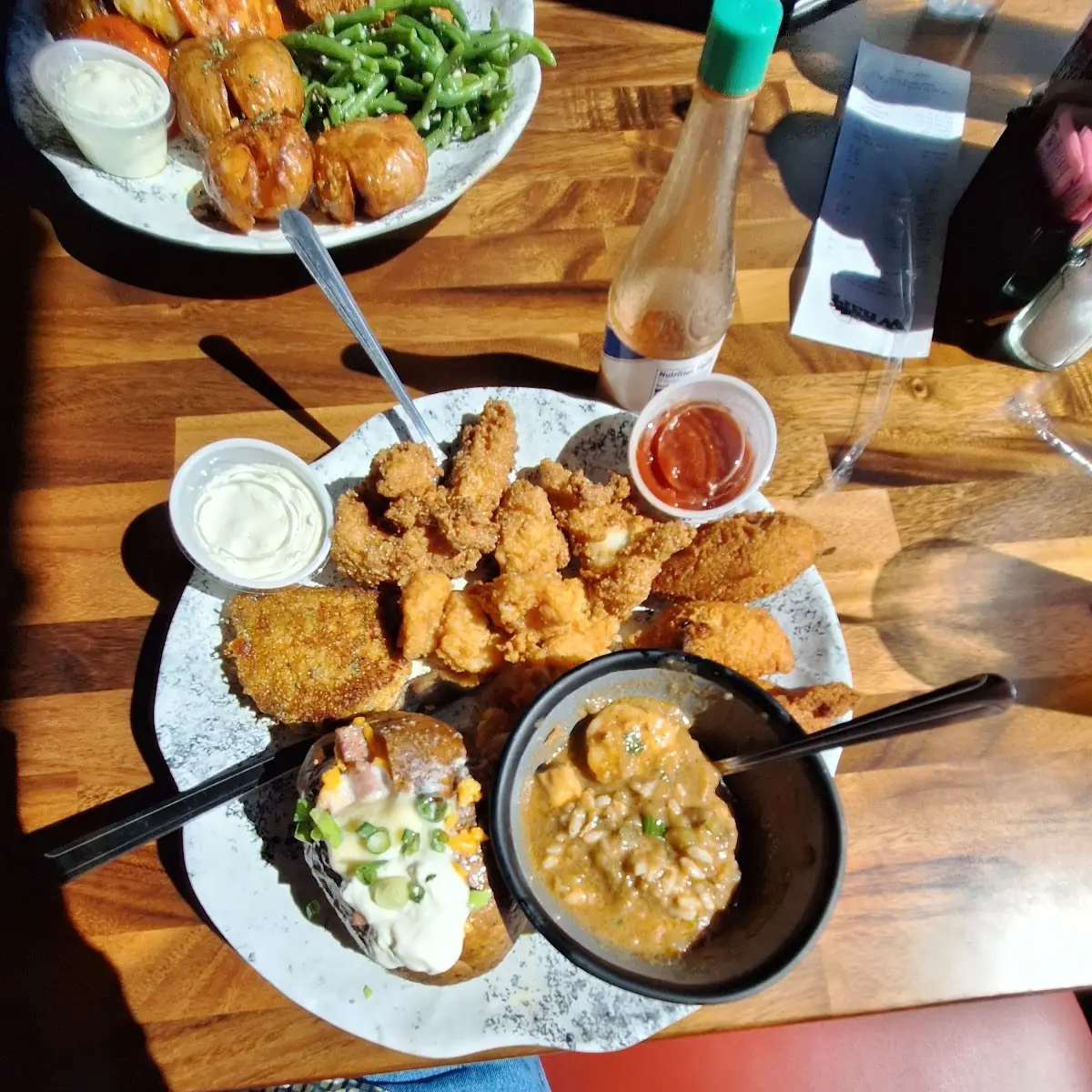Seafood Gumbo and Seafood Platter