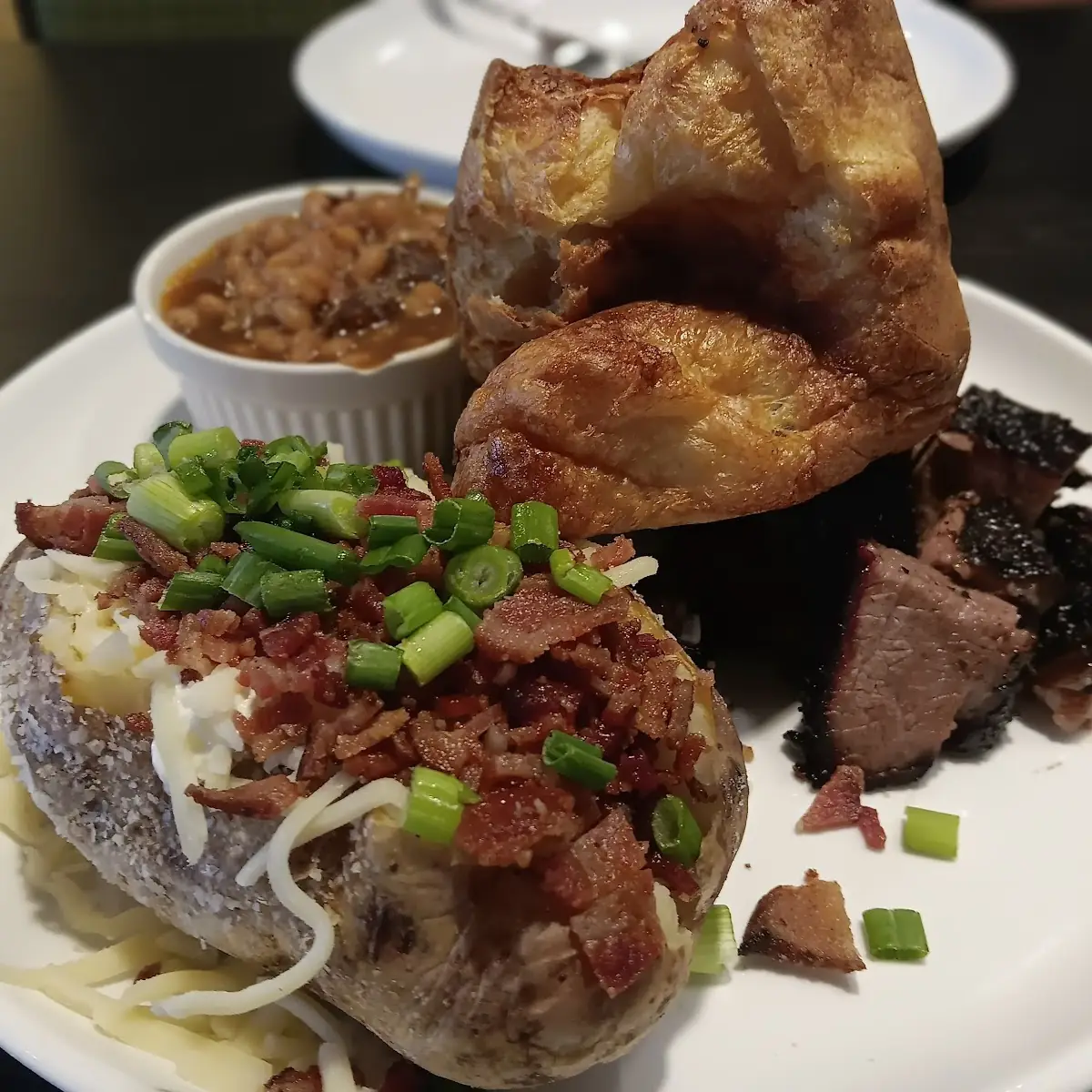 Pulled Pork Burnt Ends Baked Potato