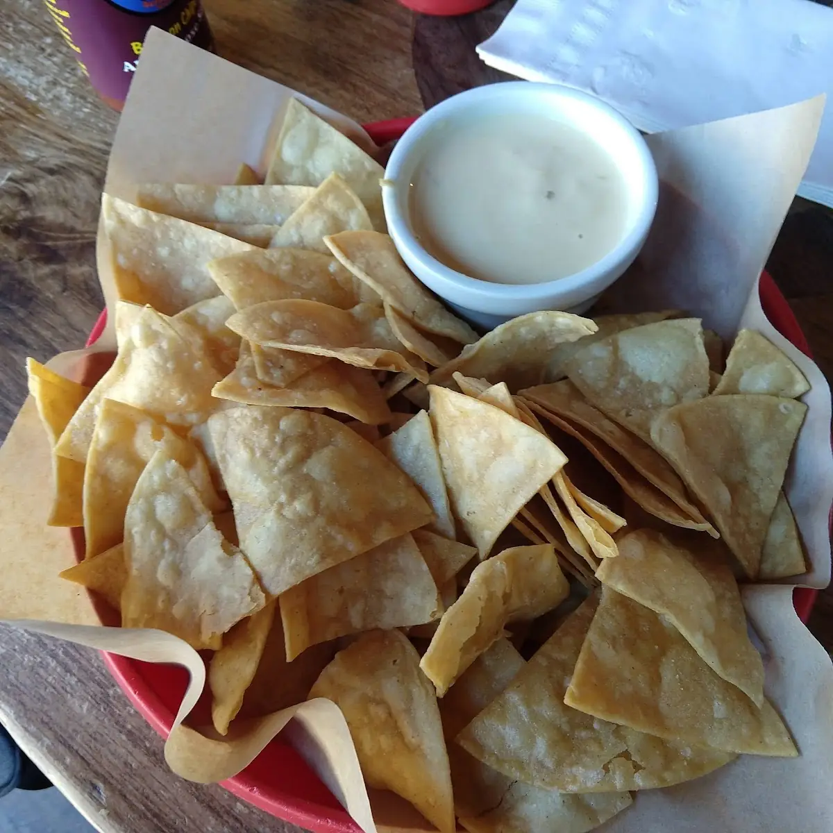 Will and Owen's Tejas Queso with Fresh Made Tortilla Chips