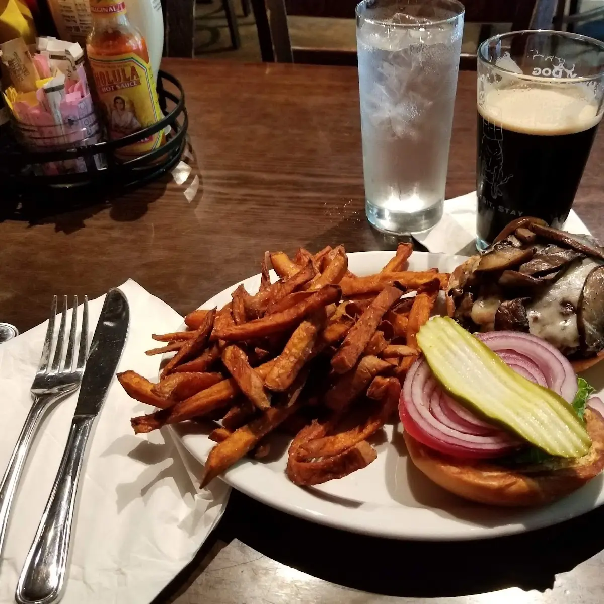 Mushroom Swiss Burger