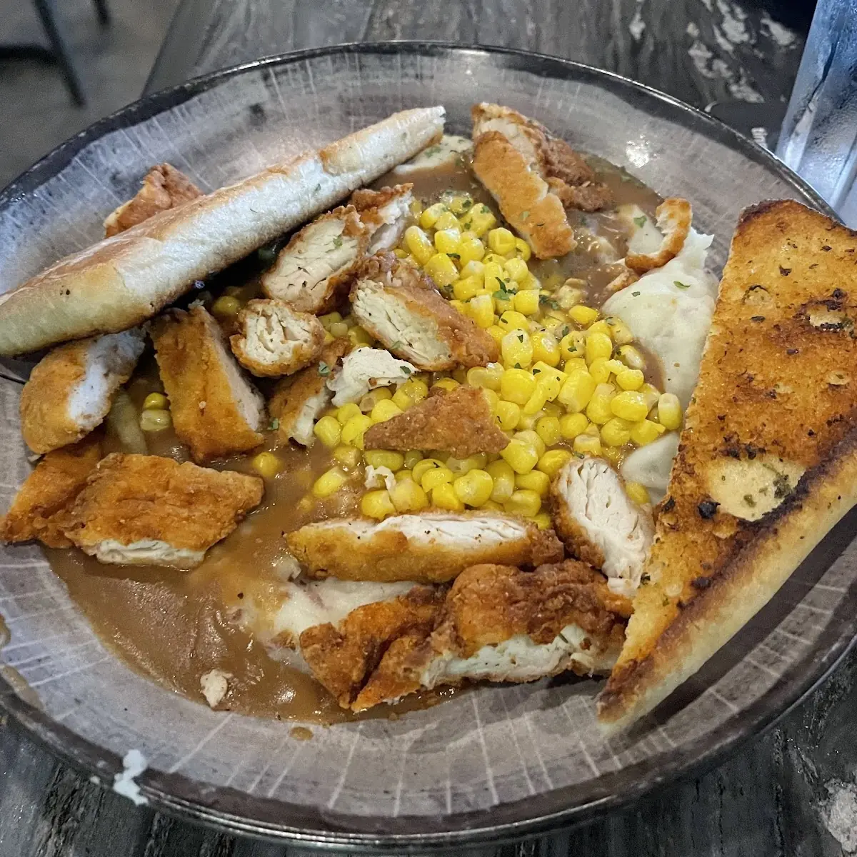 Served with Garlic Bread