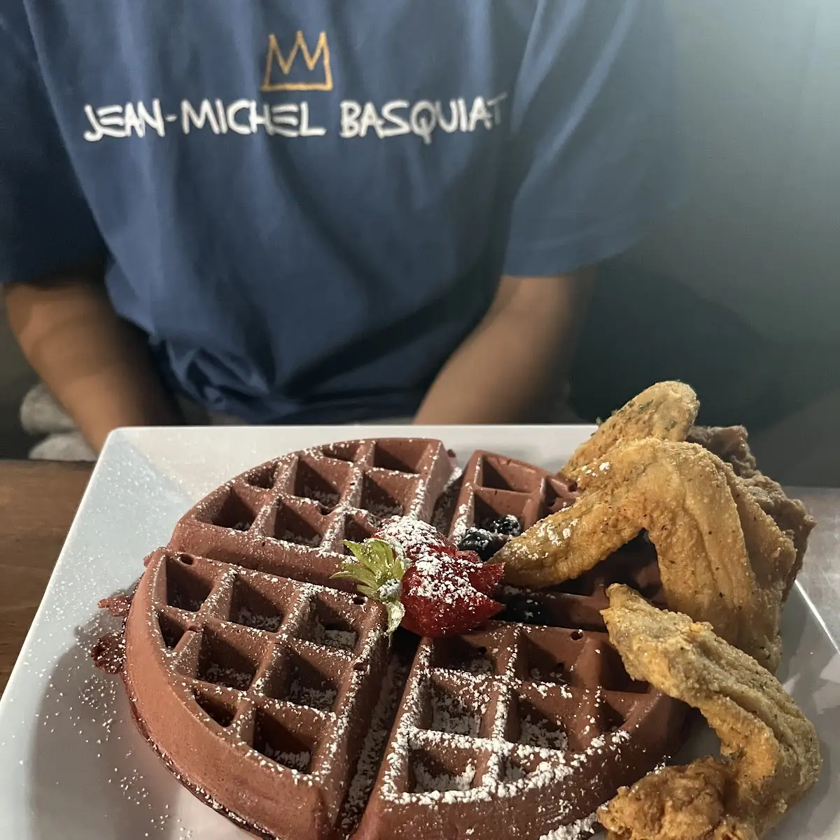 Belgian Waffle & 3 Wings