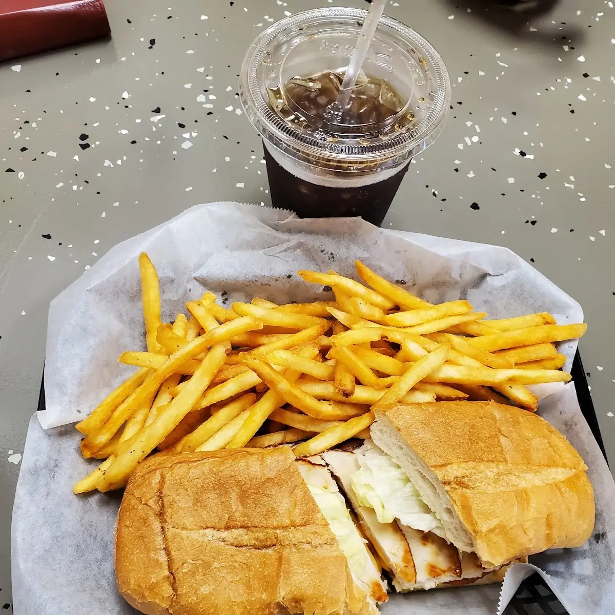 Turkey Sub with French Fries