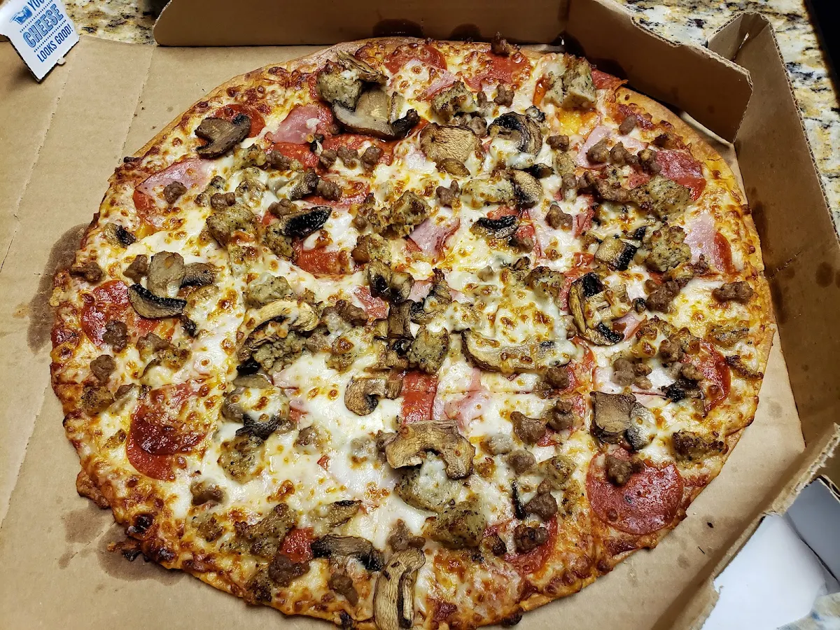 Meatza with Mushroom Pizza
