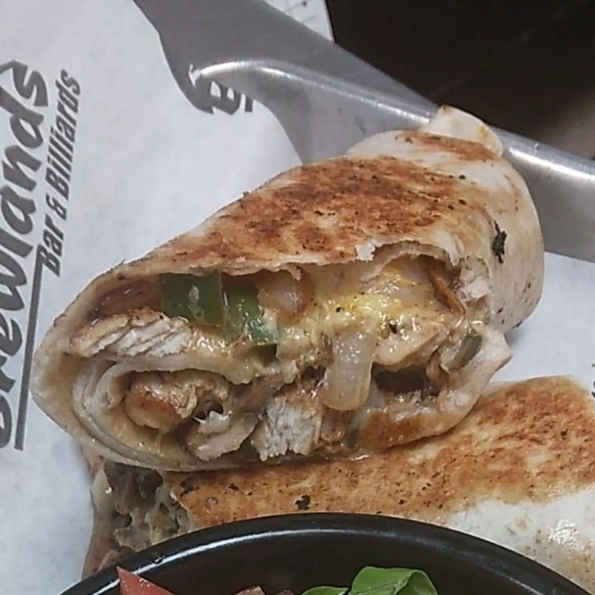 Lemon Pepper Chicken Philly Wrap