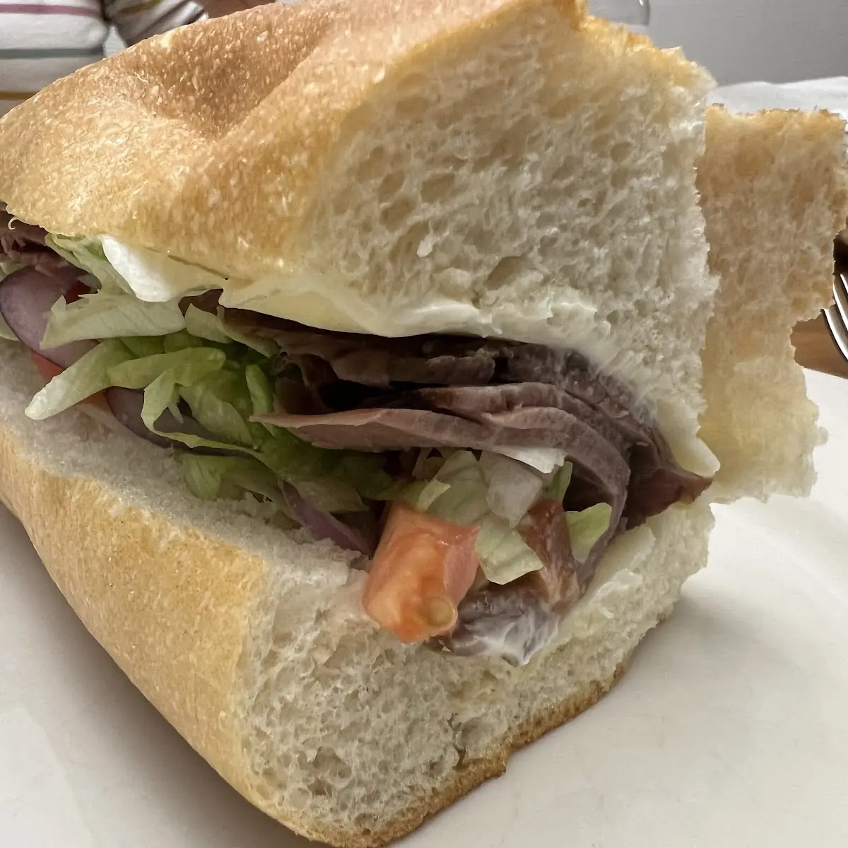 Roast Beef Hoagie with Cheese