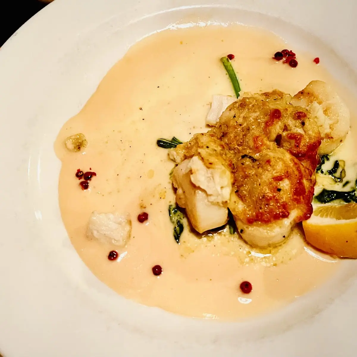 Pan Roasted Sea Scallops & Saffron Risotto