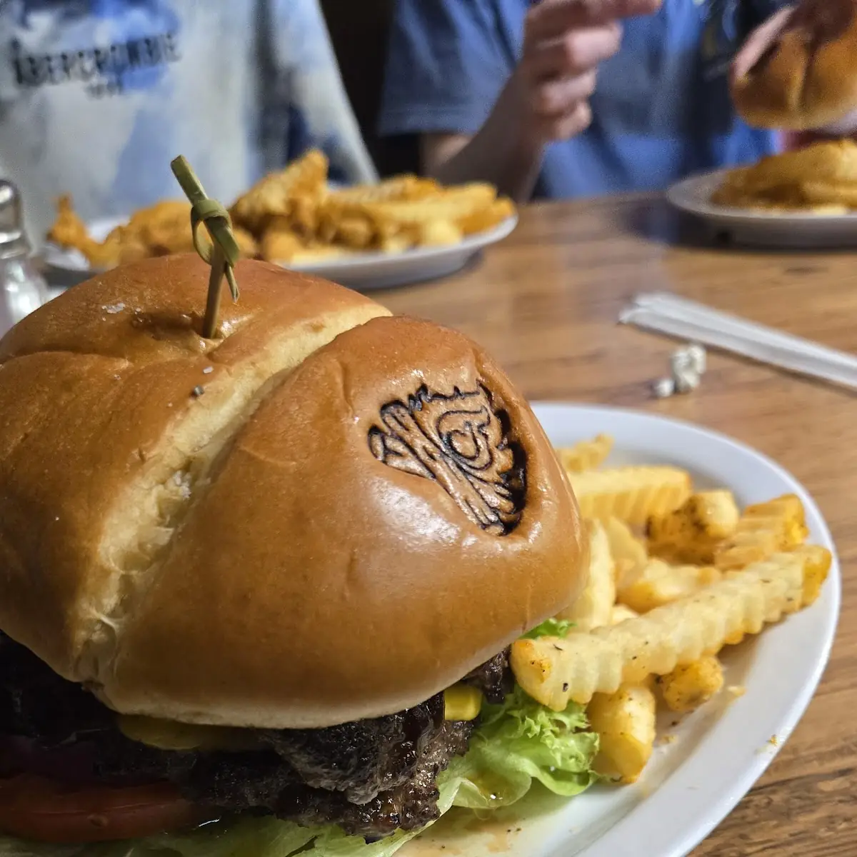 Double Patty Bacon Cheeseburger with Fries